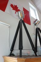 Tripod Stehstrahler chrome Hollywood