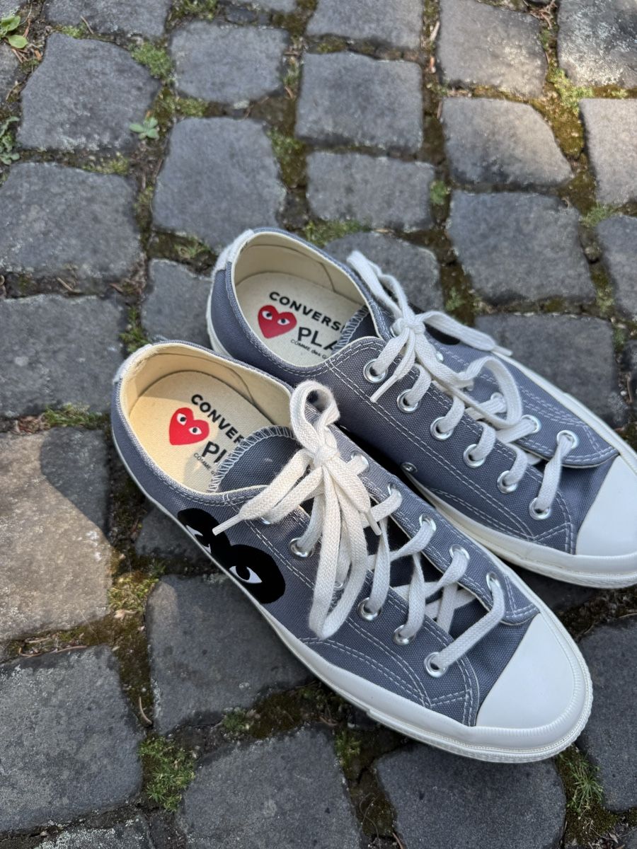 Comme Des Garcons Scarpe da uomo: Converse Chuck 70 CDG Play Grey Sneakers Rare – Nuovo (secondo la descrizione) da Effretikon venduto da rus_2l2p 3