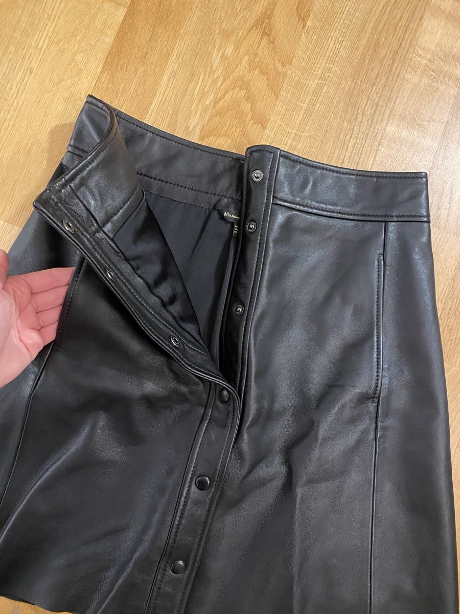 Massimo Dutti Gonne: Schwarzer Lederrock, Marke Massimo Dutti, Gr. XS – Usato da Wabern venduto da Jo.le 2