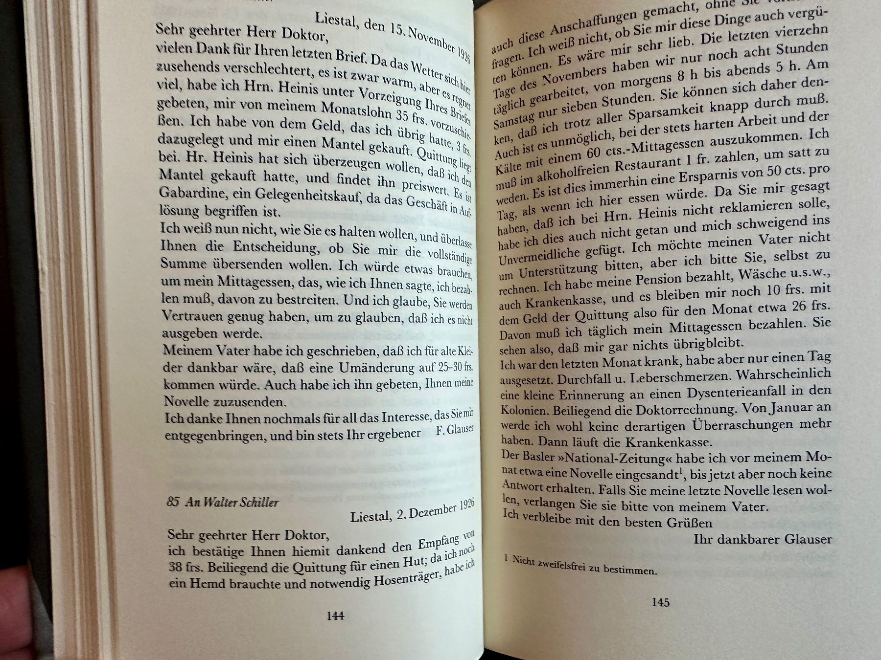 Libri: Friedrich Glauser: Briefe. 2 Bde. 1988/91 – Usato da Zürich venduto da allp 5