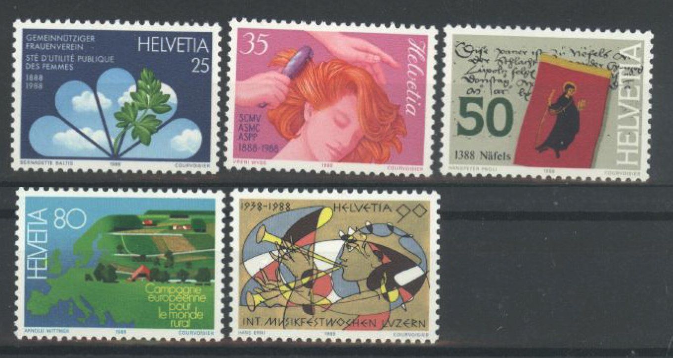 Tutti i francobolli: 1988, Sonderpostmarken I ** – Nuovo (secondo la descrizione) da Willisau venduto da Vollstempel