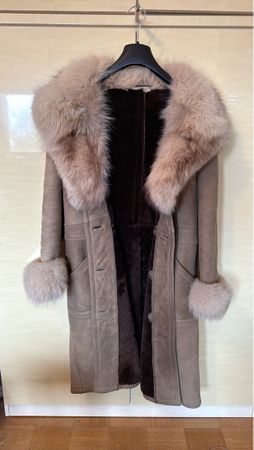 Warme Winterjacke mit Echtfell Gr. M