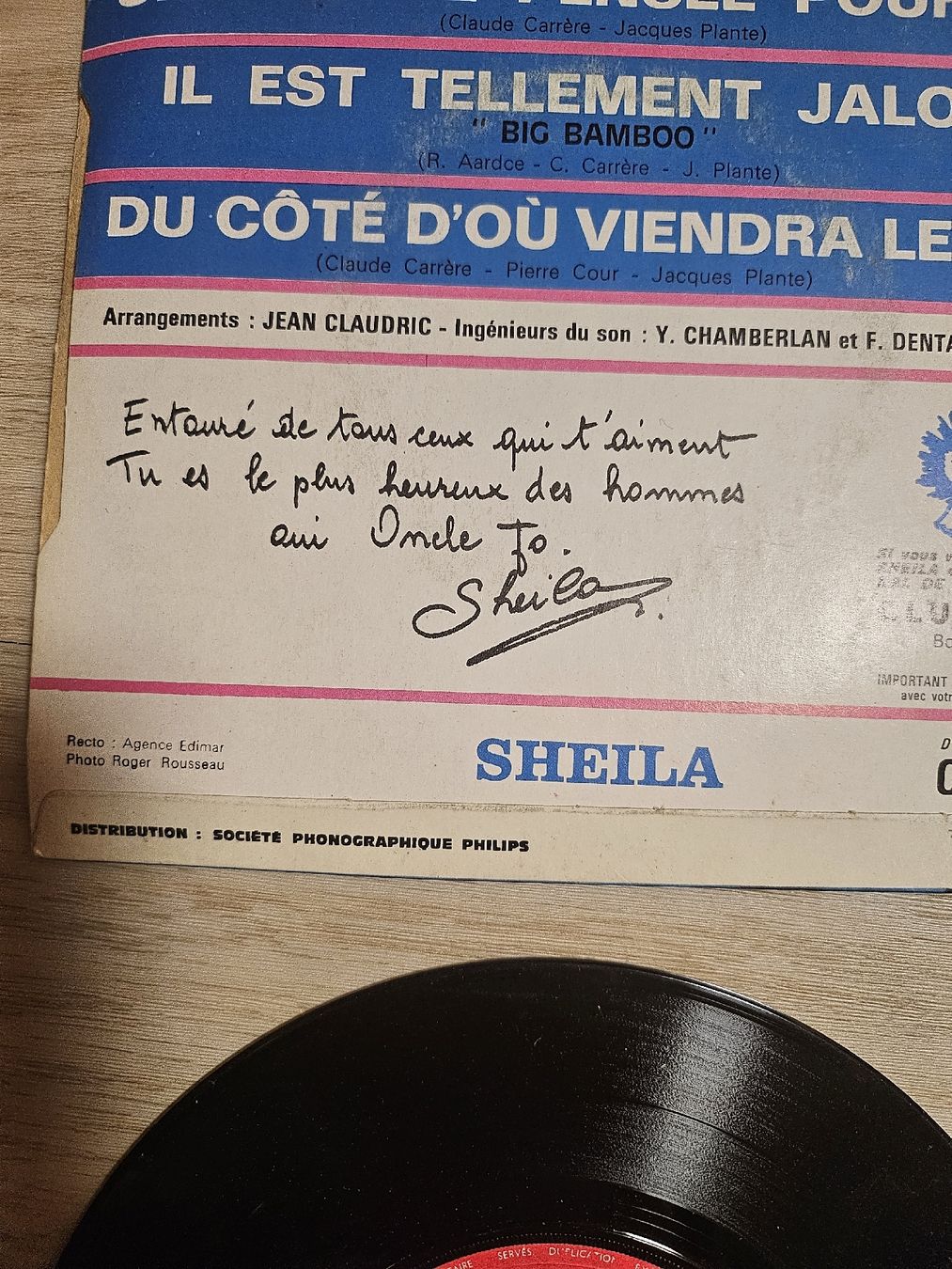 Schallplatten: Disque vinyle SHEILA "Oncle Jo" 45T Vintage – Gebraucht aus La Joux FR von car_ck96 2