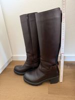 Damen Stiefel dunkelbraun Leder Grösse 37