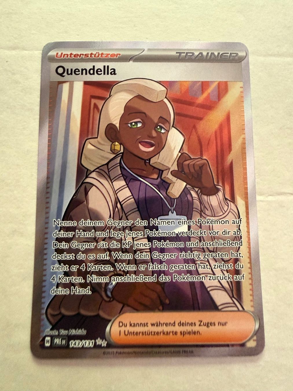 Pokémon Carte collezionabili: Pokémon Quendella (PRE DE 143/131) – Usato da Chiggiogna venduto da TheLegend88