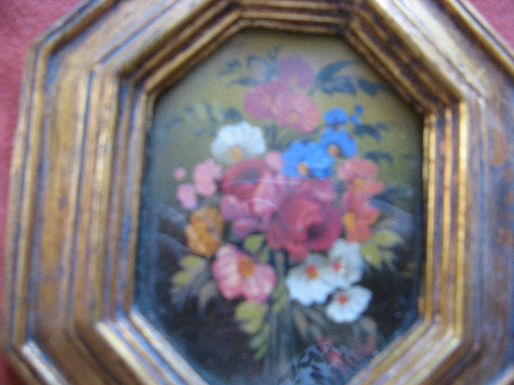 Foto & Immagini: gerahmtes kleines Blumenbild hinter Glas – Usato da Zürich venduto da apil 1