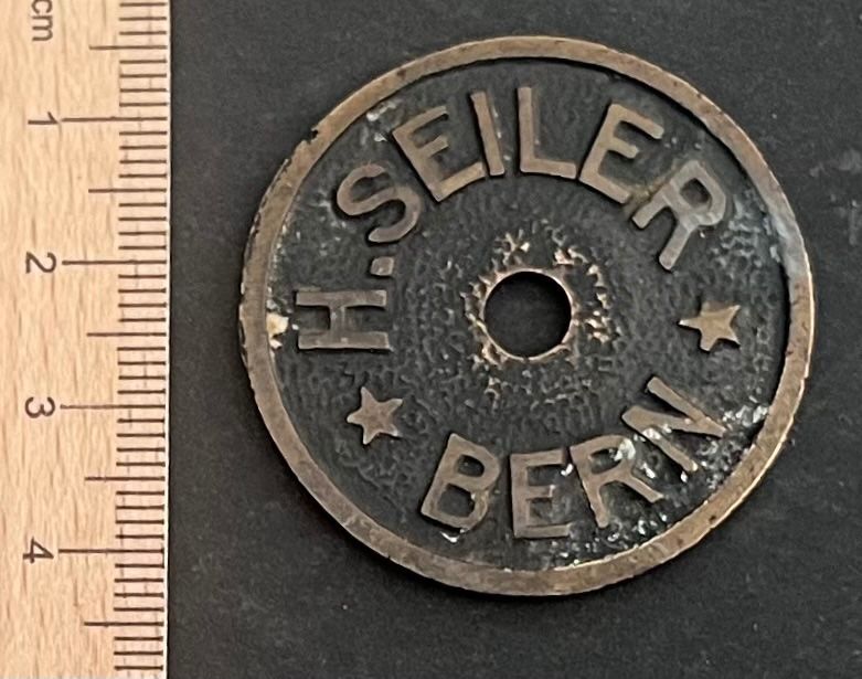 Medaglie: H. Seiler Bern, Maschinenteil oder Jeton/ Vintage Original – Usato da Ostermundigen venduto da DaxKarten-75
