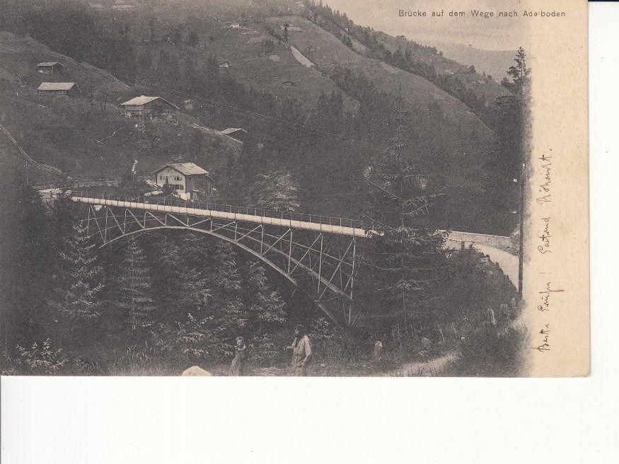 Cartoline postali: Adelboden Brücke 1911 – Usato da Bürglen TG venduto da StampGraf