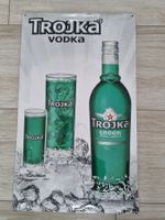Schönes Trojka Vodka Blechschild - Sammlerstück