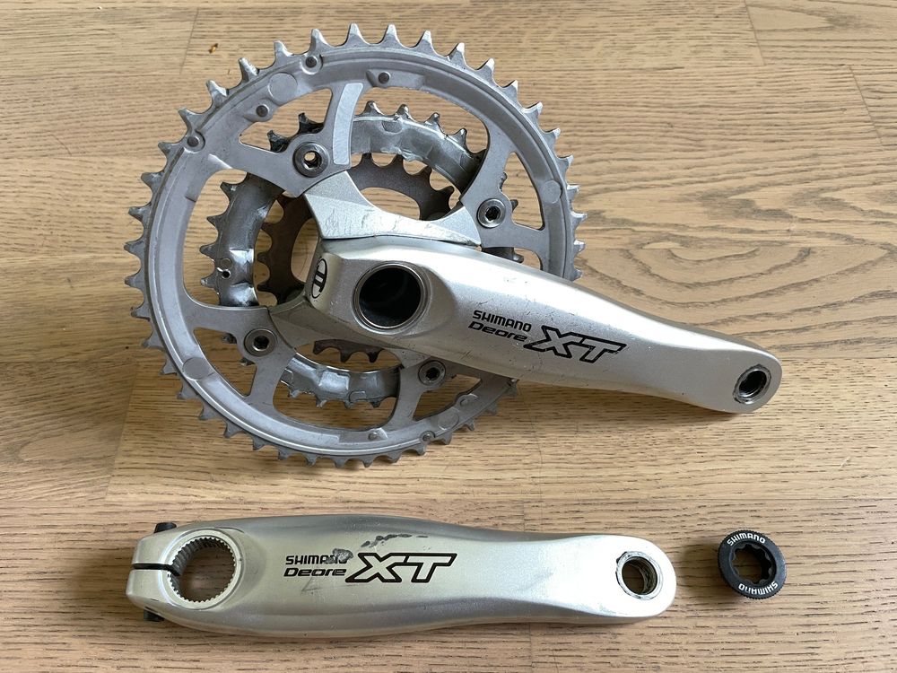 Pédalier Chaîne Shimano Deore XT M760 175mm Triple 44/32/22 - Occasion VTT