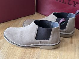 New Pollini Suede Chelsea Boots, Size 43