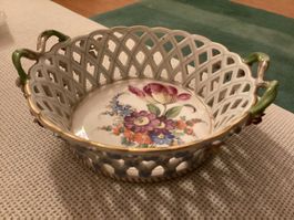 Dresden bowl with flowers