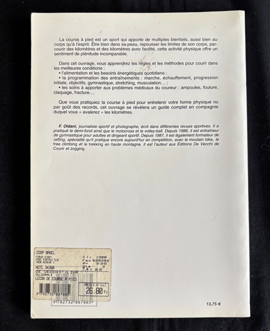 Libri: Buch - Leçon de course à pied – Usato da Rheinfelden venduto da sabine0101 1