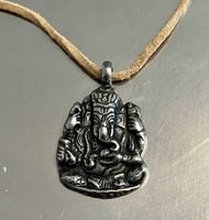 GANESHA 🐘 Amulette mit WildLeder Band verstellbar… NEU