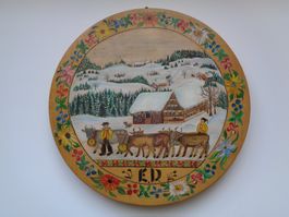 APPENZELLER WINTERBILD MONOGR. BAUERNMALEREI NAIVE MALEREI