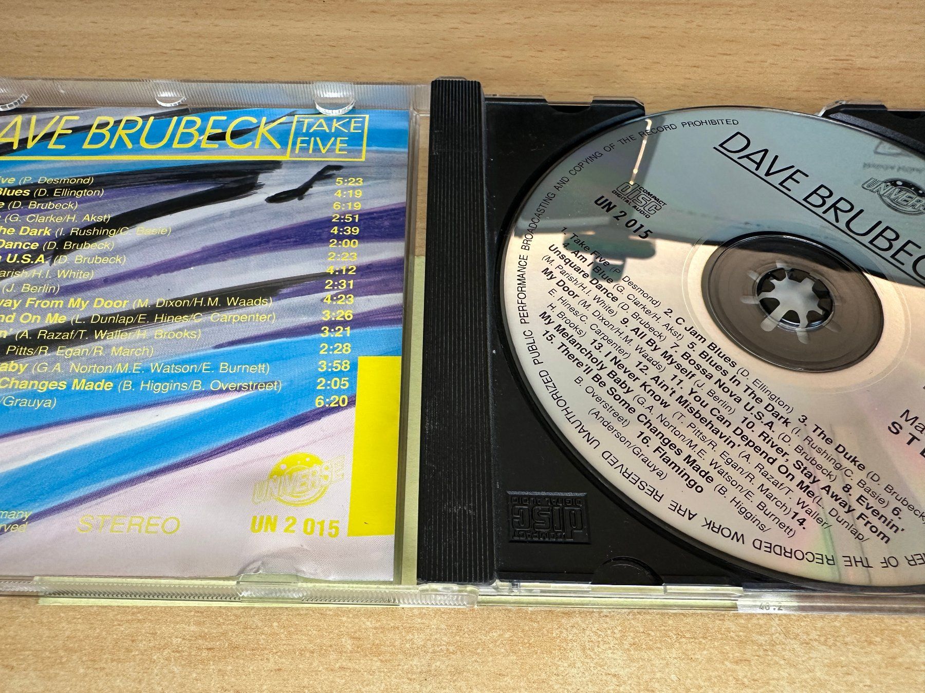 CD: J0 Dave Brubeck – Take Five – Usato da Rikon im Tösstal venduto da Alpenmutz 2
