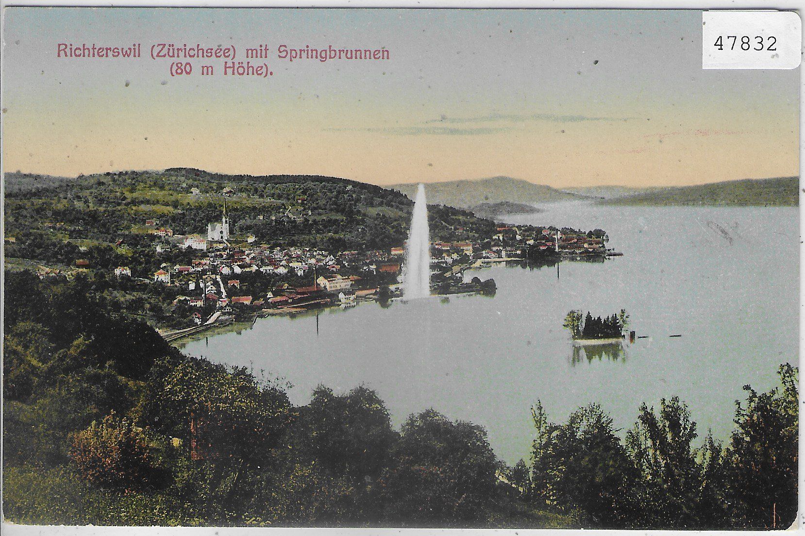 Cartes postales: Richterswil mit Springbrunnen – D'occasion à Ettingen par Kartenplanet