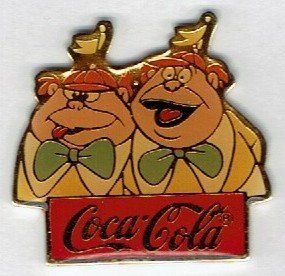 Coca-Cola Placchette & Badge: Tweedledee & Dum Coca Cola – Usato da Hinterkappelen venduto da Schampus