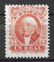 Mexiko 1864: Hidalgo 1 Real rot