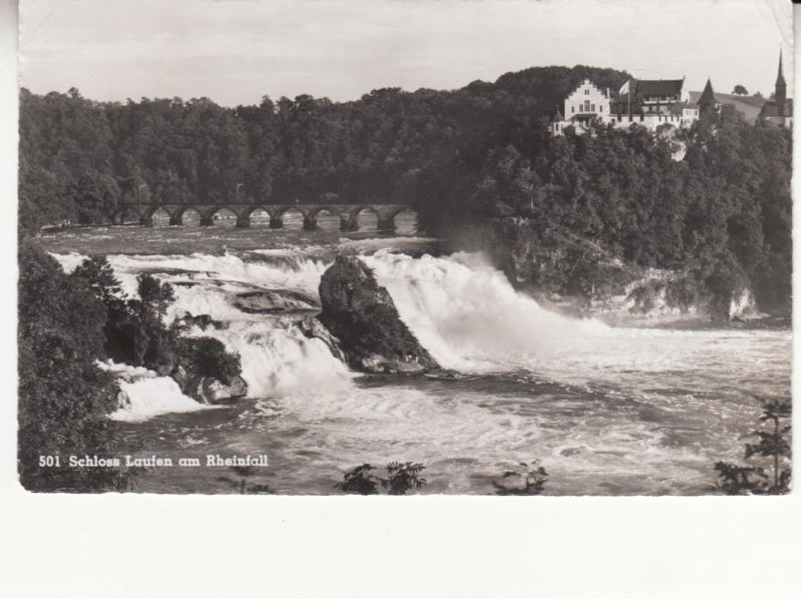 Ansichtskarten: Rheinfall 1955 – Gebraucht aus Bürglen TG von StampGraf