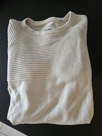 Jack & Jones Herren Strickpullover, beige, Grösse M