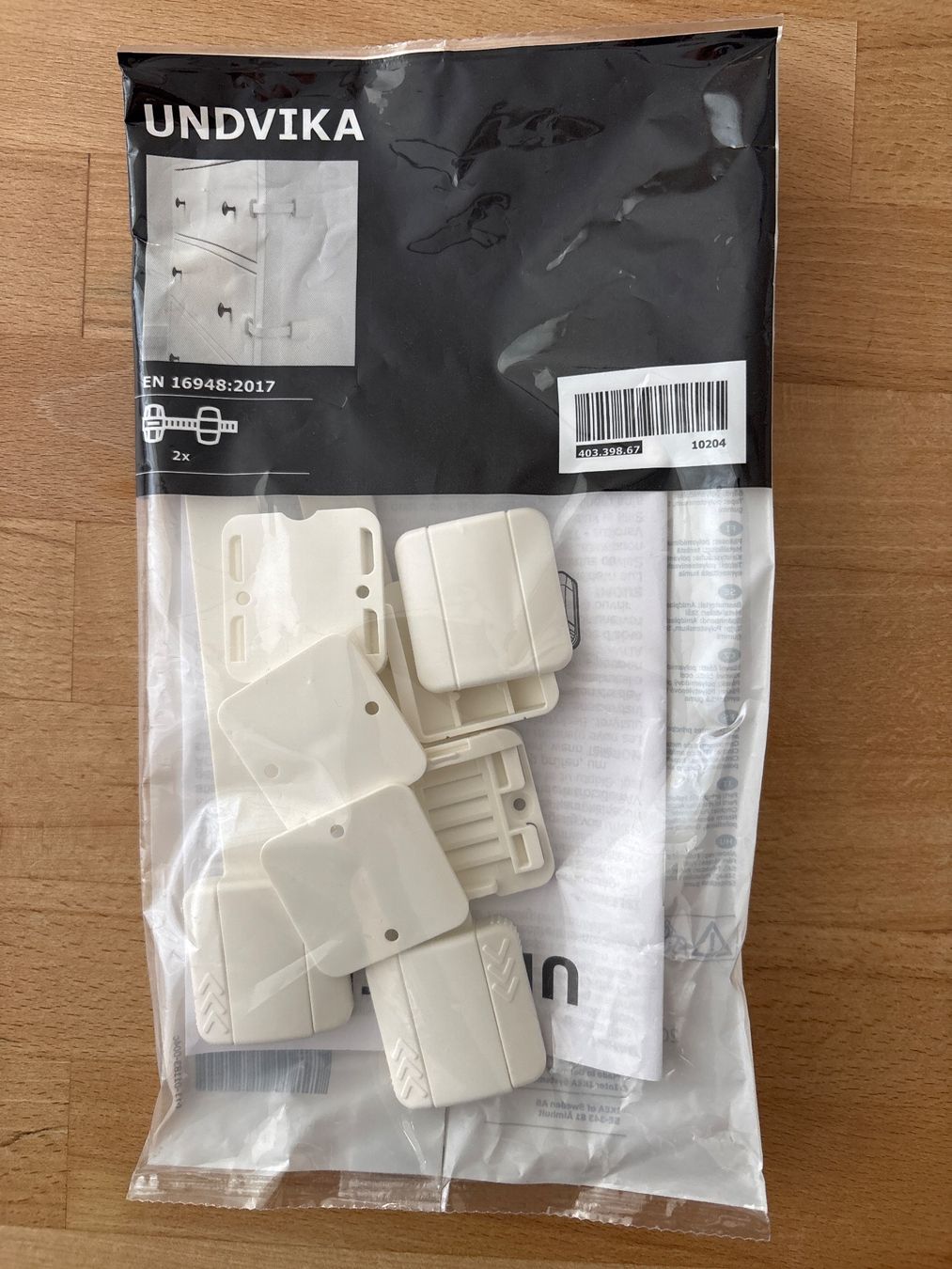 Ikea Supporti a parete: IKEA UNDVIKA Multisperre neu 2 Stück, weiss – Nuovo e nell'imballaggio originale da Gipf-Oberfrick venduto da Womek