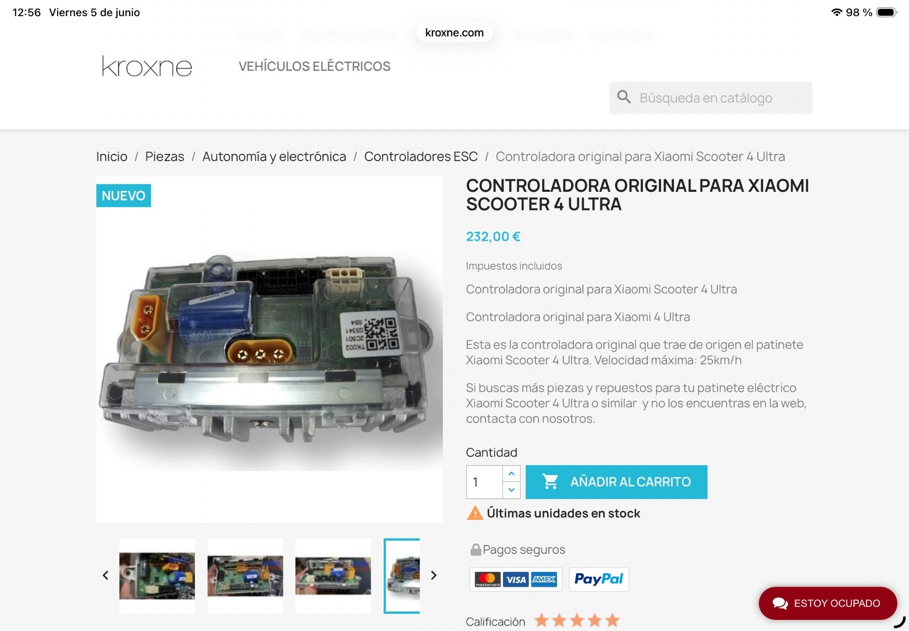 Xiaomi Kickboard: Original controller Xiaomi 4 Ultra 25 km/h – Usato da  venduto da  1
