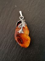 Pendentif Ambre Baltique et argent 925