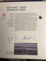 Autogramm Gebrüder Gier Schweizer Olympiasieger 1996