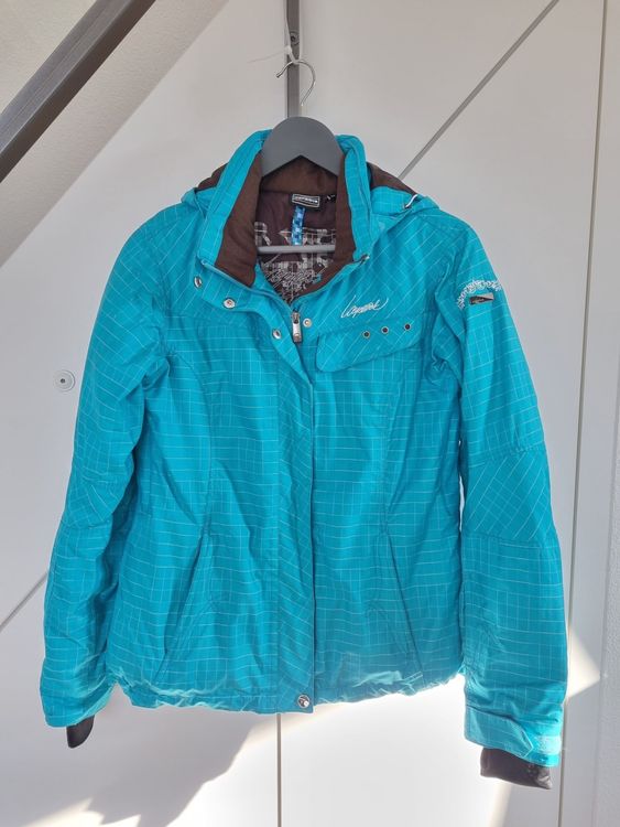 Winterjacke Damen Turkis