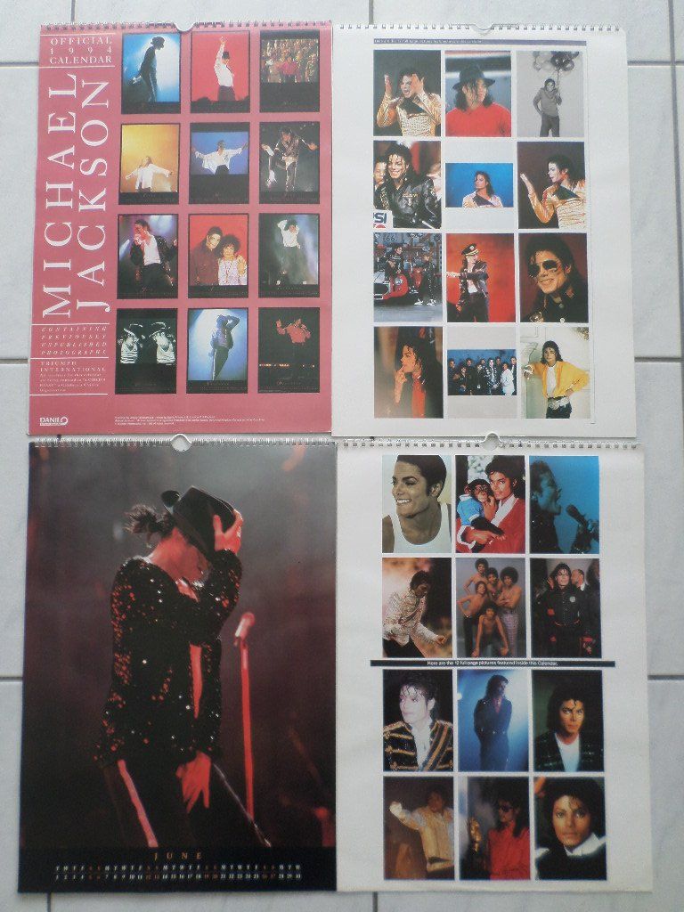 Calendari: 2 Michael Jackson Kalender + 2 unvollständige Kalender – Usato da Liestal venduto da man_7bt6 1