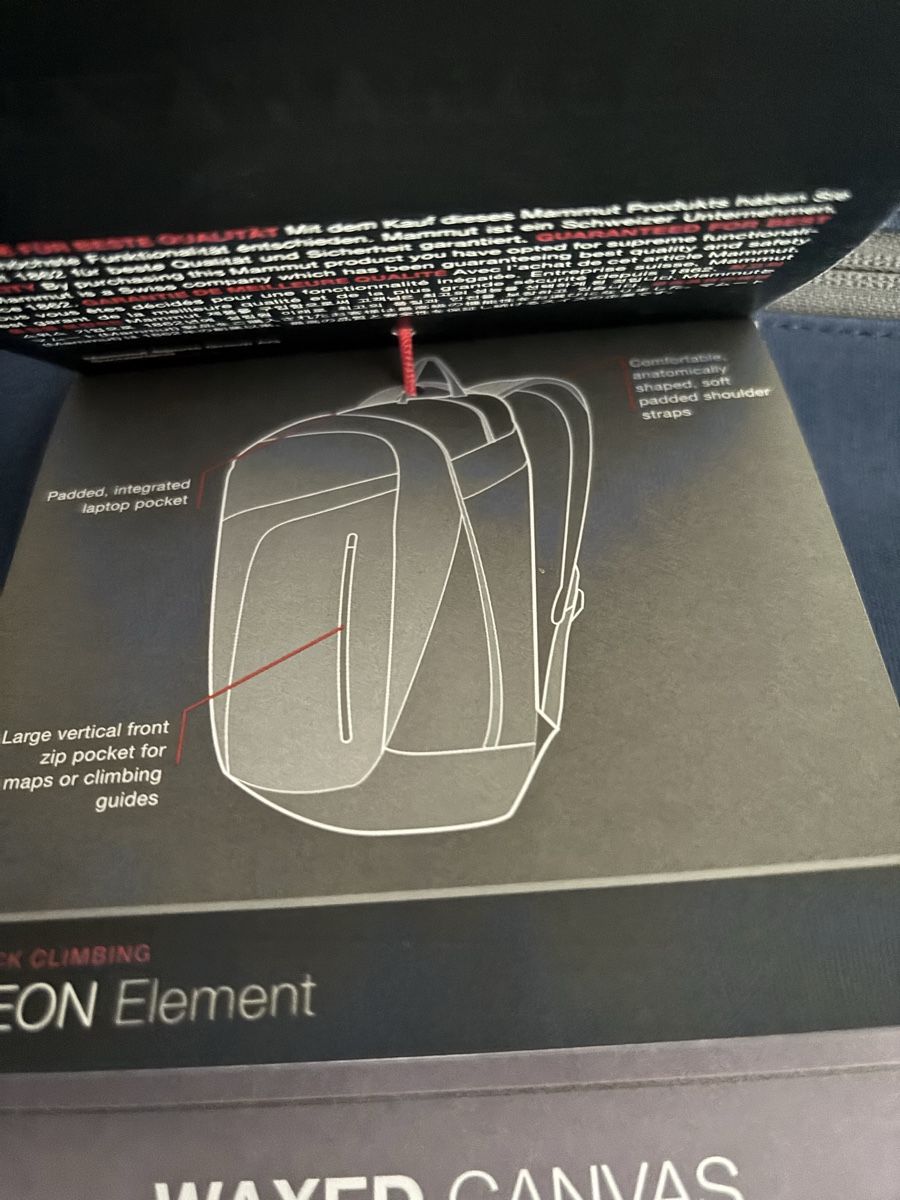 Mammut Zaini: Neu! Mammut Neon Element Rucksack Grösse L – Nuovo e nell'imballaggio originale da Bülach venduto da Karuna 4