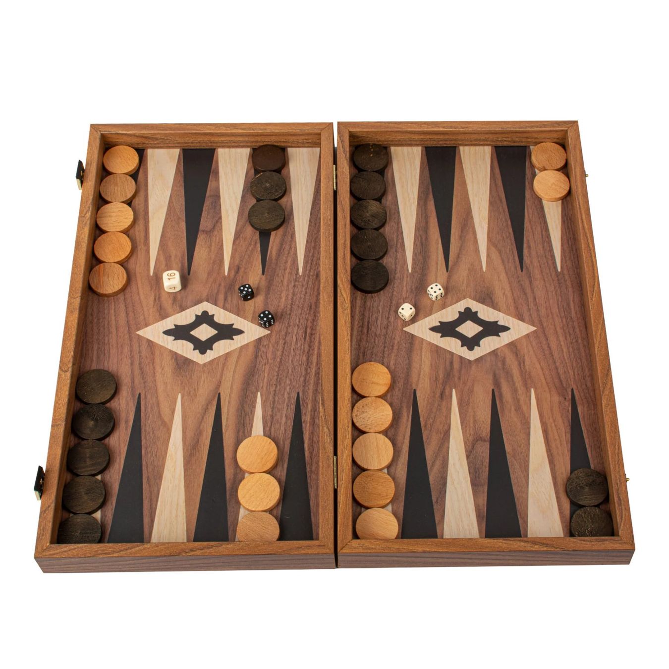 Giochi: Backgammon en bois de réplique de noyer ( NEUF ) – Nuovo e nell'imballaggio originale da Meyrin venduto da ChiaraMania