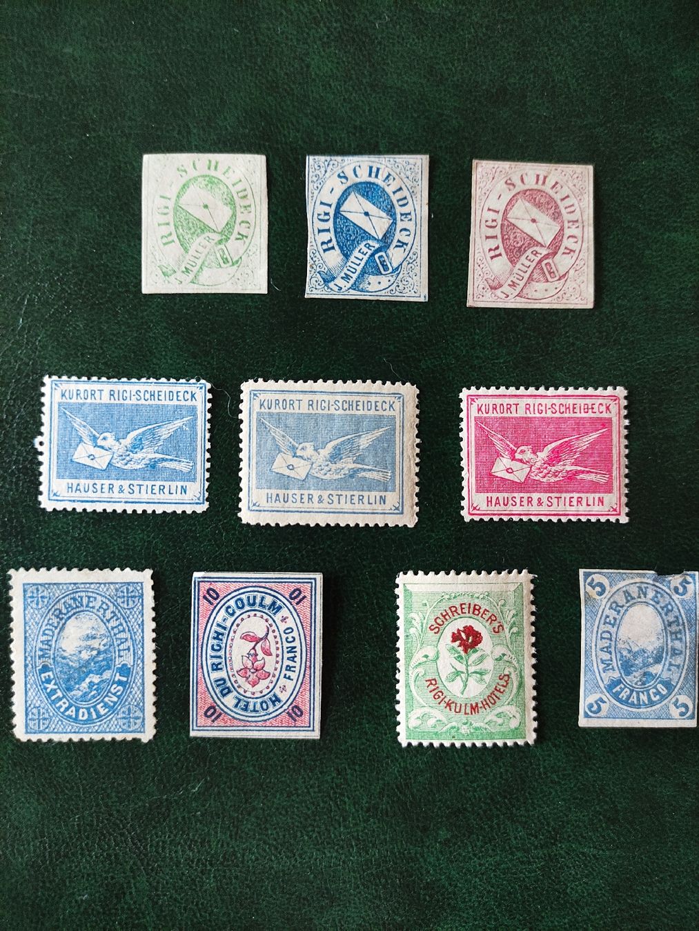 Alle Briefmarken: Hotelpostmarken – Gebraucht aus St. Gallen von Pintador