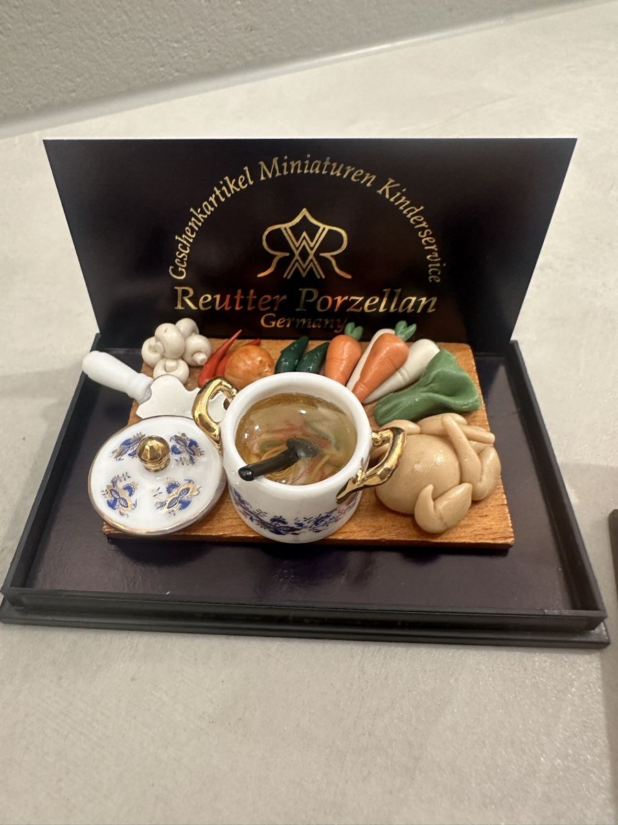 Tutte le decorazioni: Reutter Porzellan Miniaturen 3 Sets – Nuovo e nell'imballaggio originale da Nebikon venduto da Vanessa2003 3