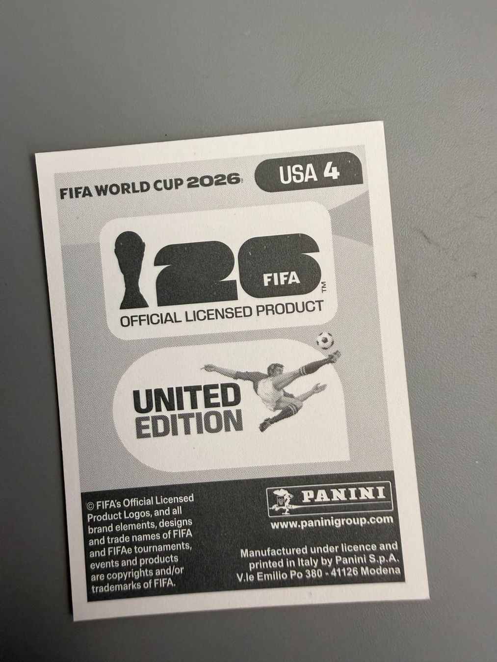 Panini Cartes à collectionner: Panini Tim Ream USA4 – D'occasion à Liebefeld par Ronaldo-1996 1