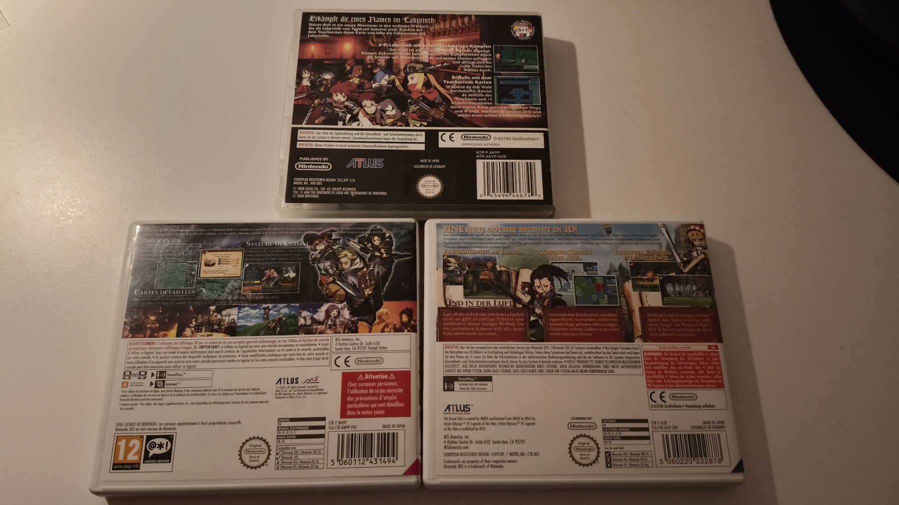 Nintendo Giochi: Etrian Odyssey 1, 2, 4 – Usato da Nyon venduto da aar_g6pl 1