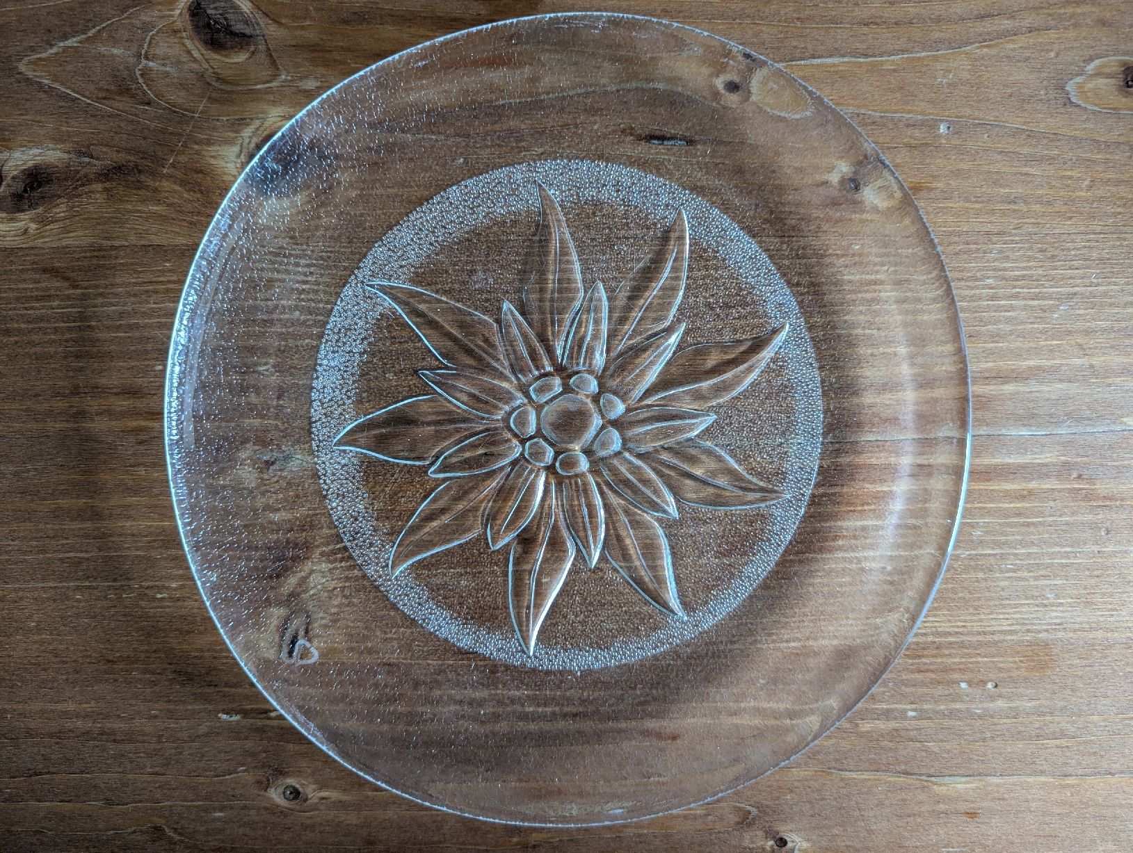Teller: Glas Teller mit Blumenmuster 9 Stk gebraucht – Gebraucht aus Bern von Aarewasser_ 7