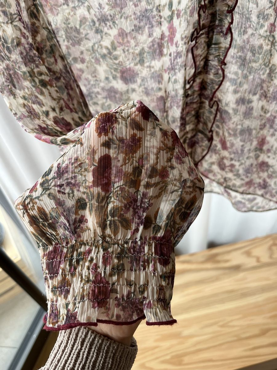 Zara Camicette: Sommerliche Zara Bluse, Blumenmuster, Gr. M – Usato da Wauwil venduto da LoU-AiRiN 2