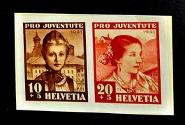 SCHWEIZ - PJ Block Auschnitte ** 1941