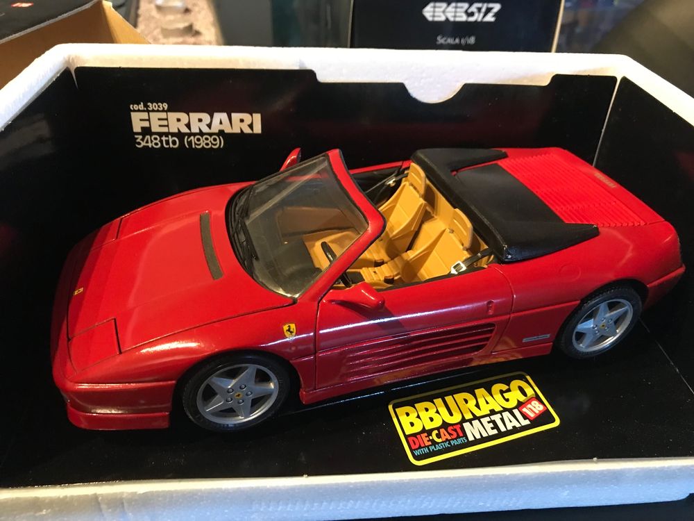 FERRARI 348 GTS Spider 1993 Grey metallic L.E.1/999 - 1/18 - GT SPIRIT