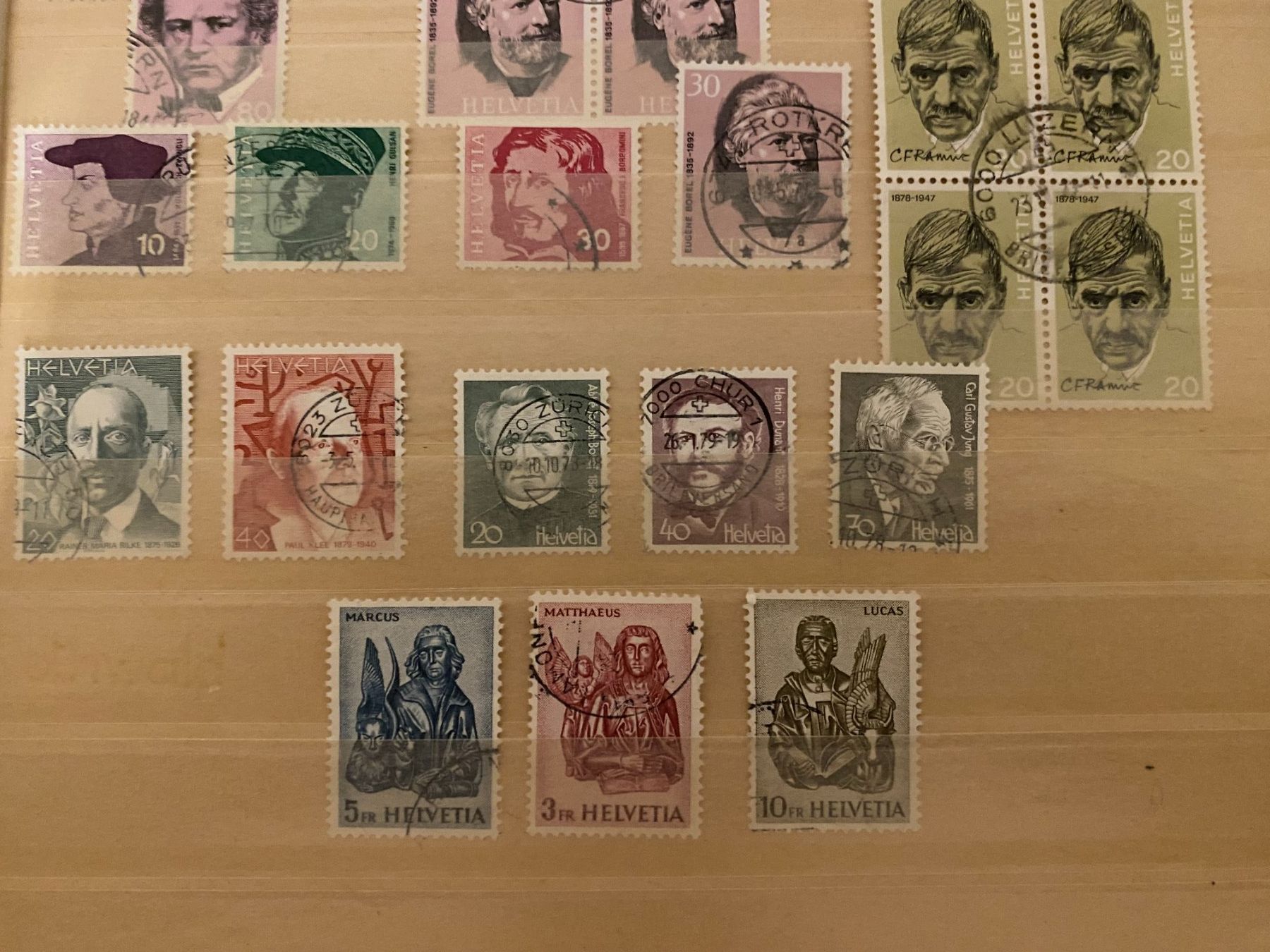 Alle Briefmarken: Briefmarken diverse Ausgaben – Gebraucht aus matten b. interlaken von jfran17 5