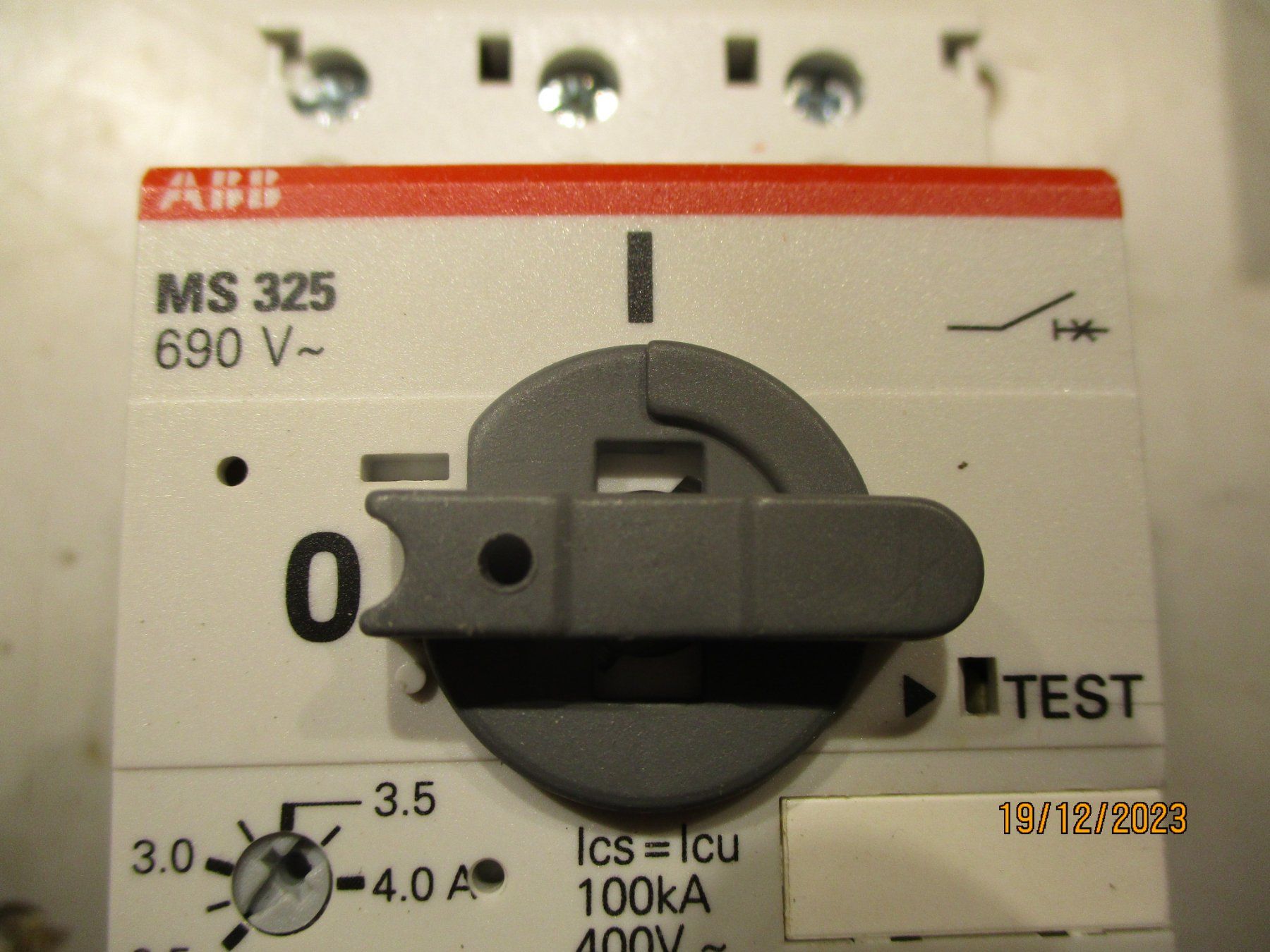 ABB Schalter: MS325-6.3 ABB MOTORSCHUTZSCHALTER 690 VOLT – Gebraucht aus Langnau i. E. von Superseven69 1