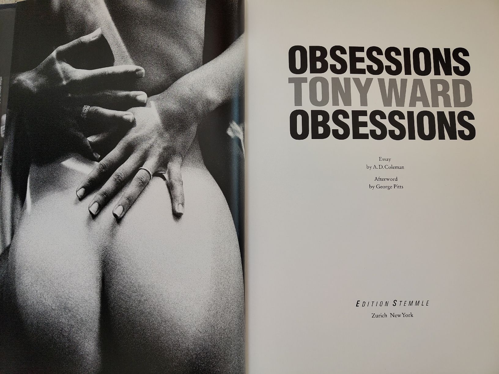 Libri: Obsessions - Tony Ward - Aktfotographie – Usato da Zürich venduto da Almohammed 2