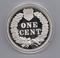 (714) USA, Indianer, one Cent 1877, riesig, pp,452 gramm