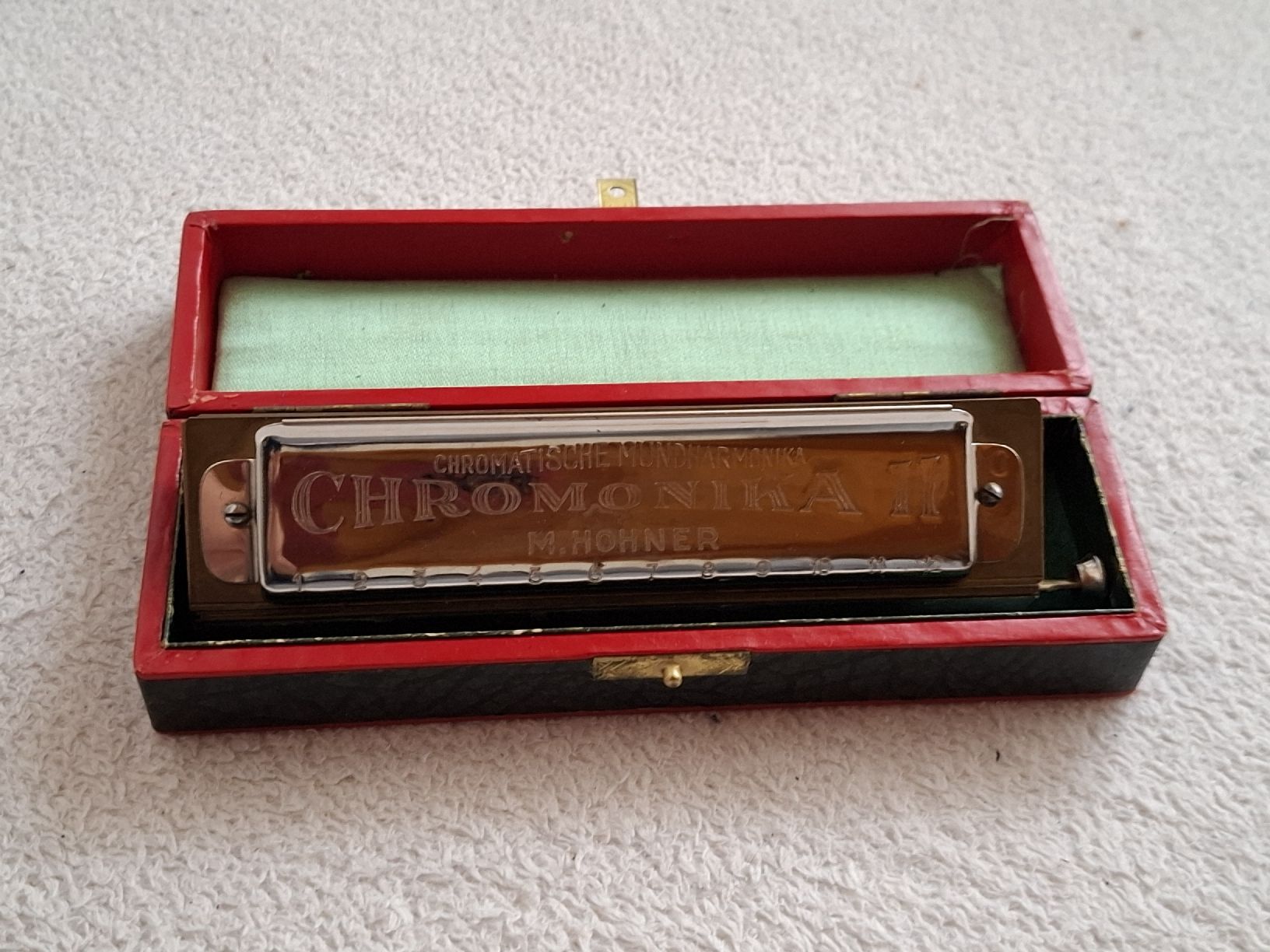 Hohner Strumenti musicali: M. Hohner Chromonica II Mundharmonika  – Usato da Riniken venduto da bro_slk8 1