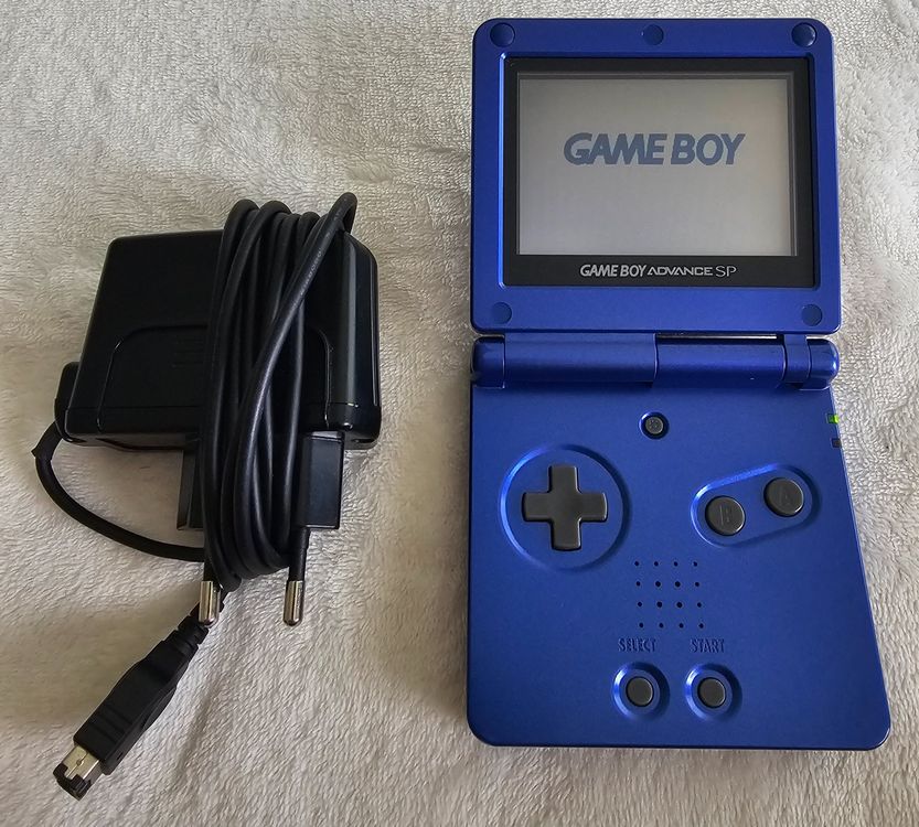 Coole Blaue Gehäuse-Abdeckung Für Deinen GBA SP Gameboy Advance SP - Inklusive Werkzeug-Set