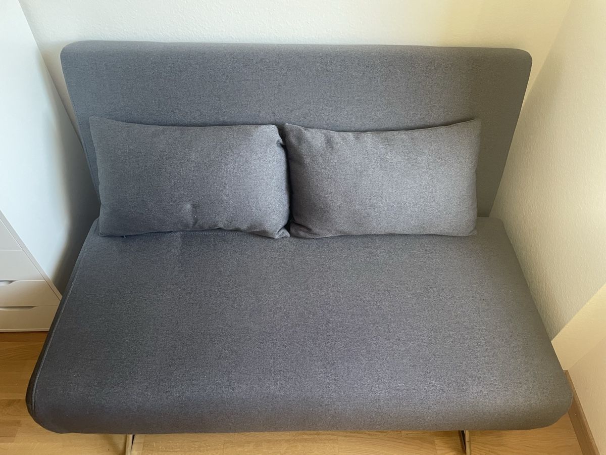 Divani: Kleines Bettsofa Dunkelgrau – Usato da Binningen venduto da ltr_tm55 2