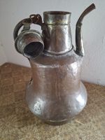 Kupferkanne orientalisch alt mit Griff und Schnabel 40 cm