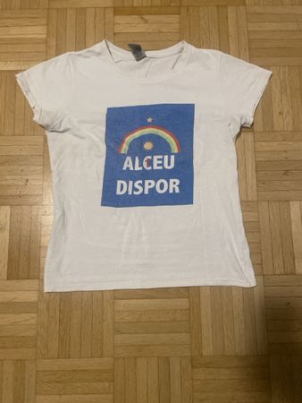 T-Shirt Alceu Dispor weiss mit Flecken gebraucht
